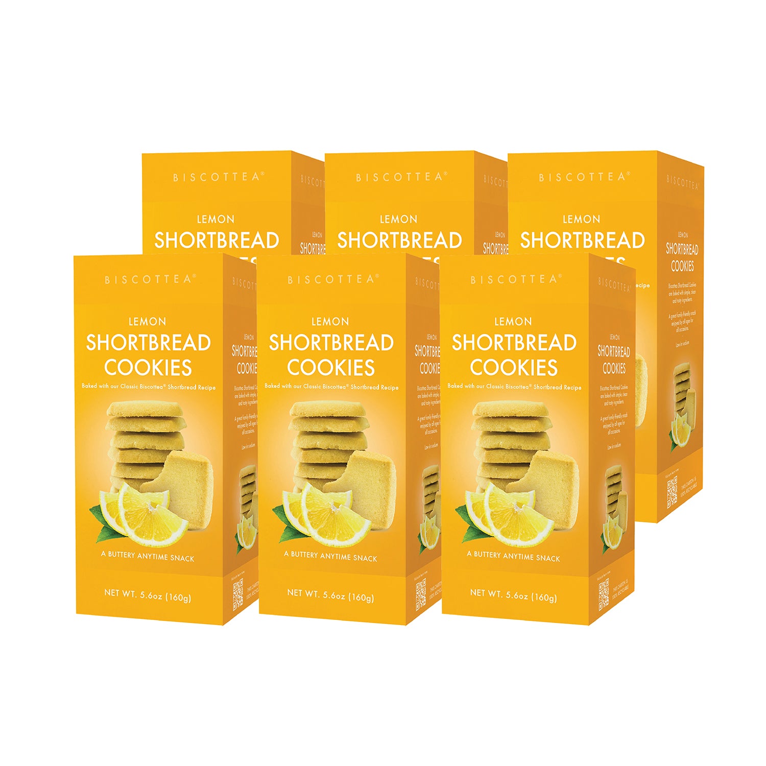 Lemon Shortbread Cookies - Retail Box - 6ct – BiscotteaBaking