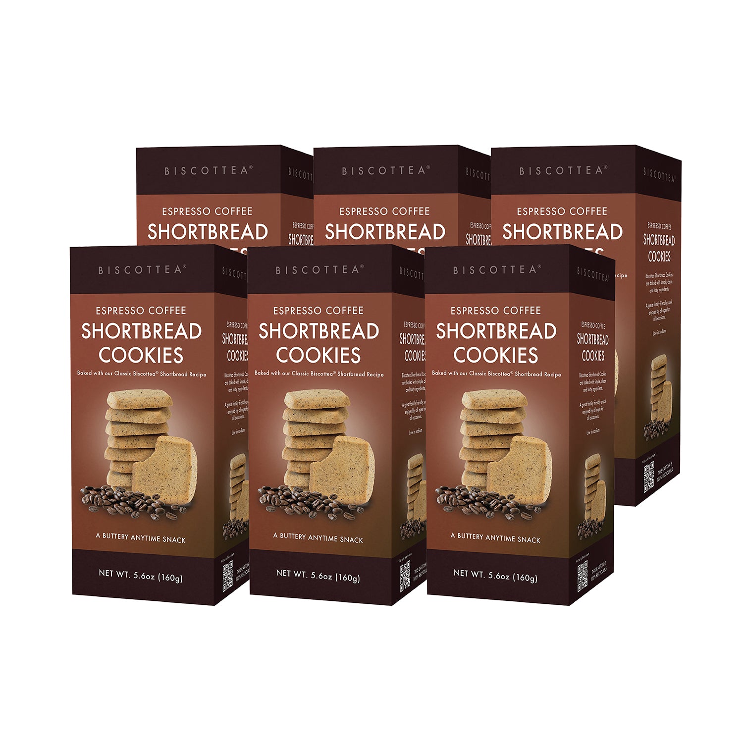 bisco Espresso Coffee Shortbread - Retail Box 6ct – BiscotteaBaking