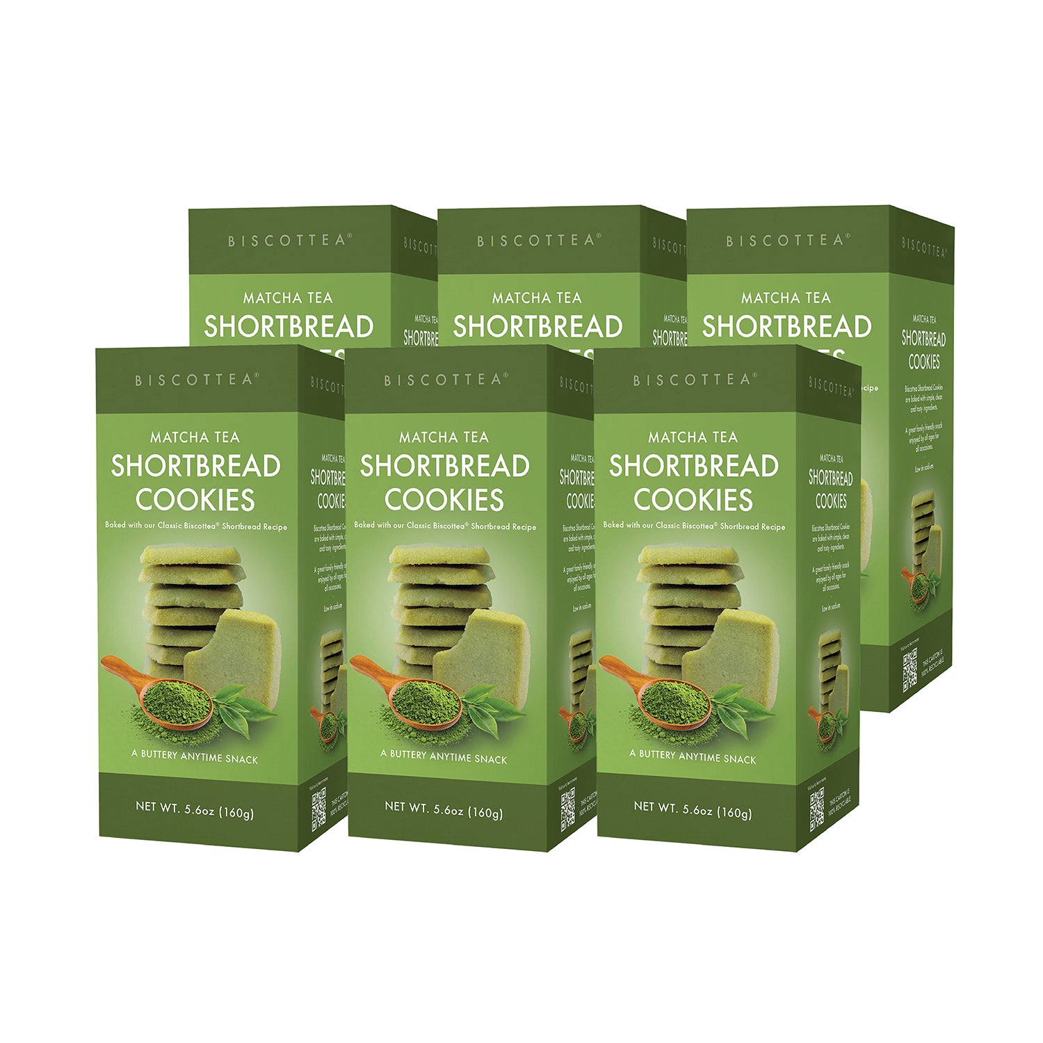 Matcha Green Tea Shortbread Cookies - Retail Box 6ct – BiscotteaBaking