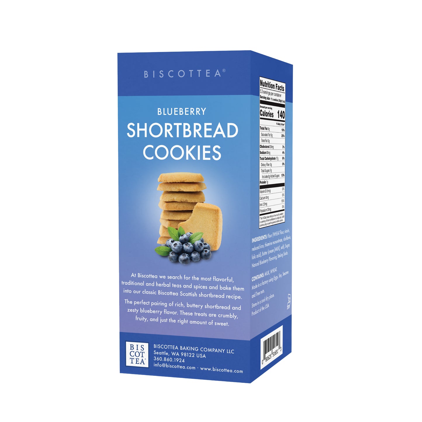 Blueberry Shortbread Cookies