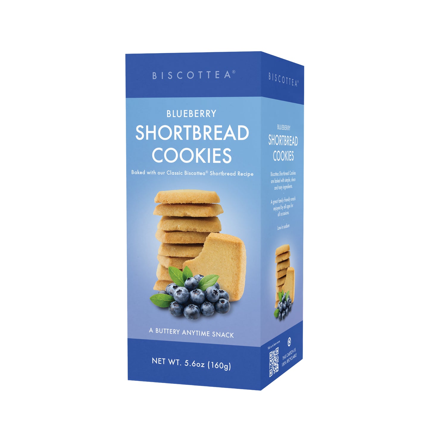 Blueberry Shortbread Cookies