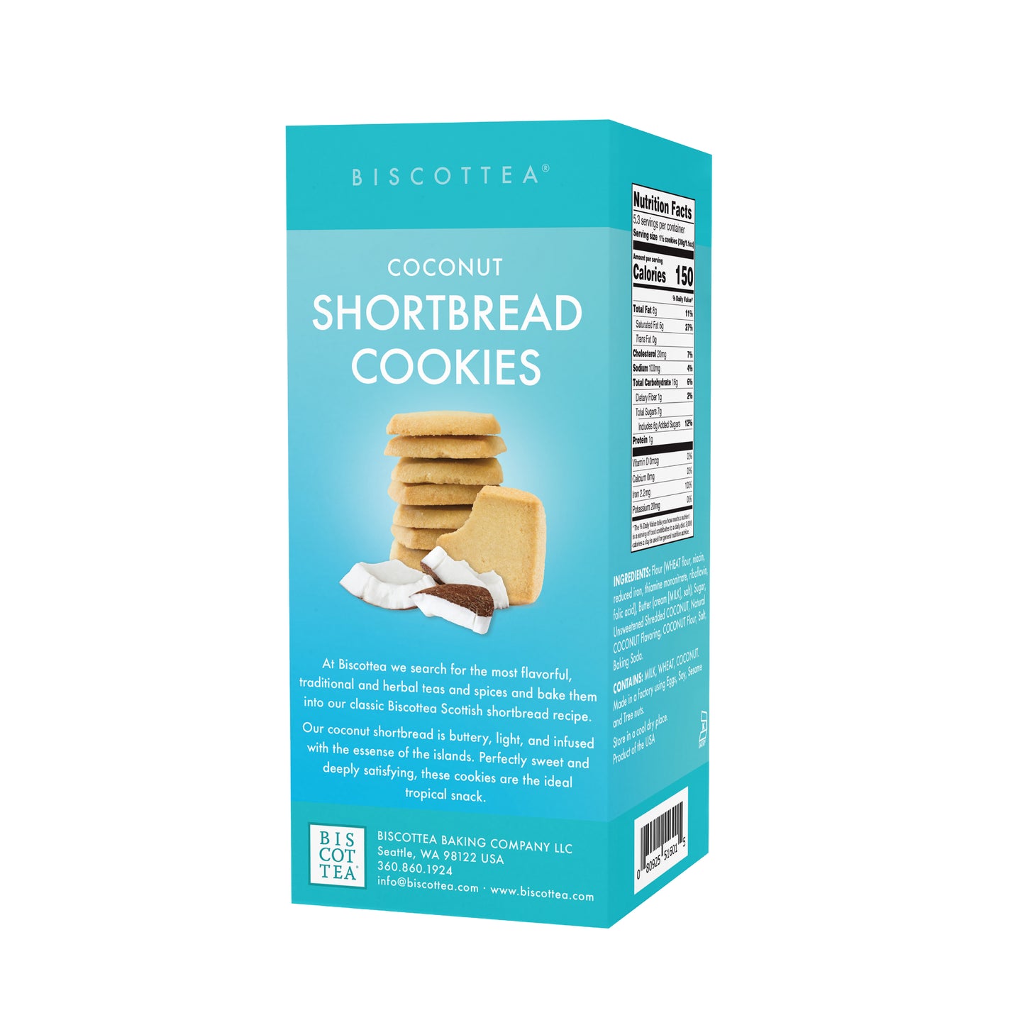 Coconut Shortbread Cookies