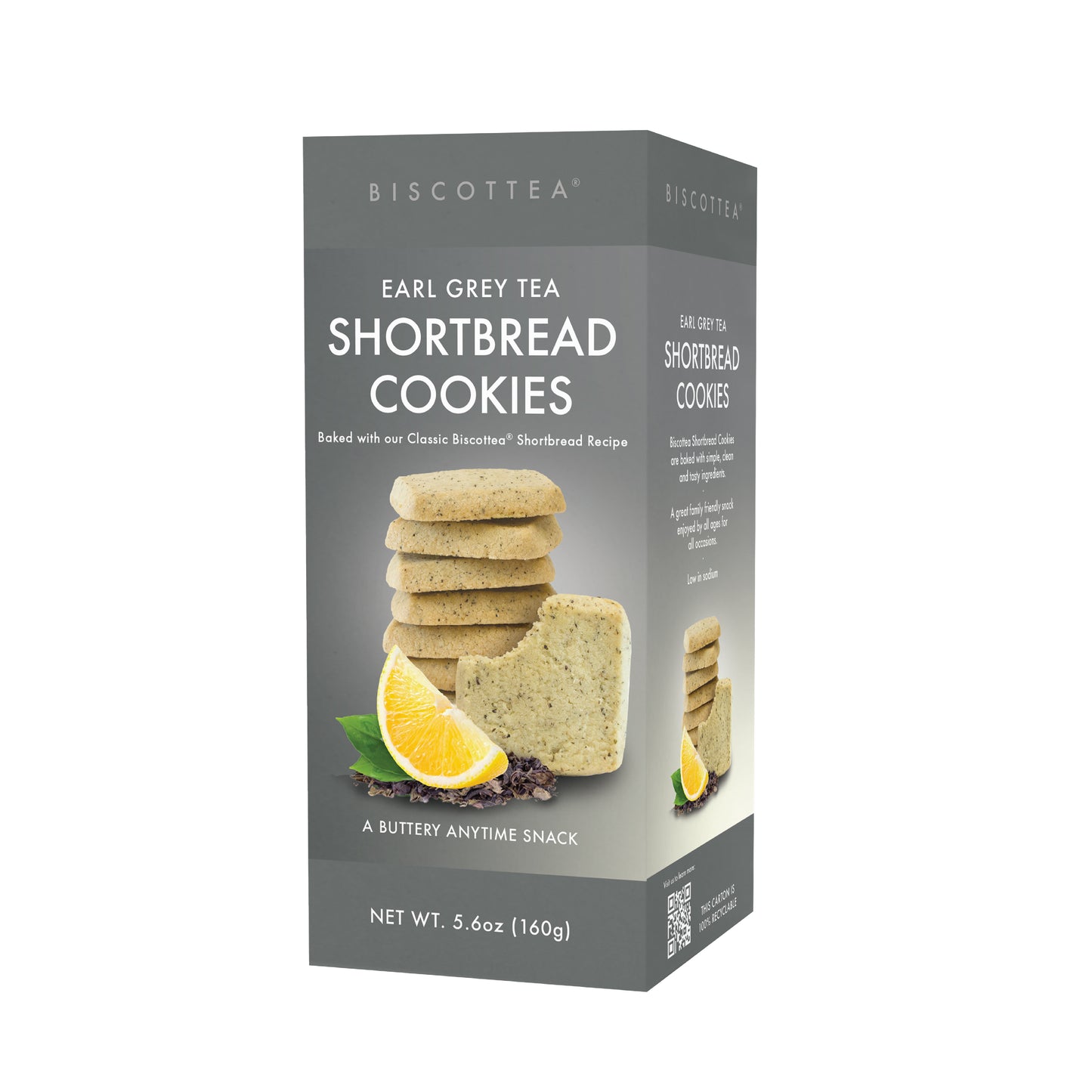 Earl Grey Tea Shortbread Cookies - Retail Box - 6ct