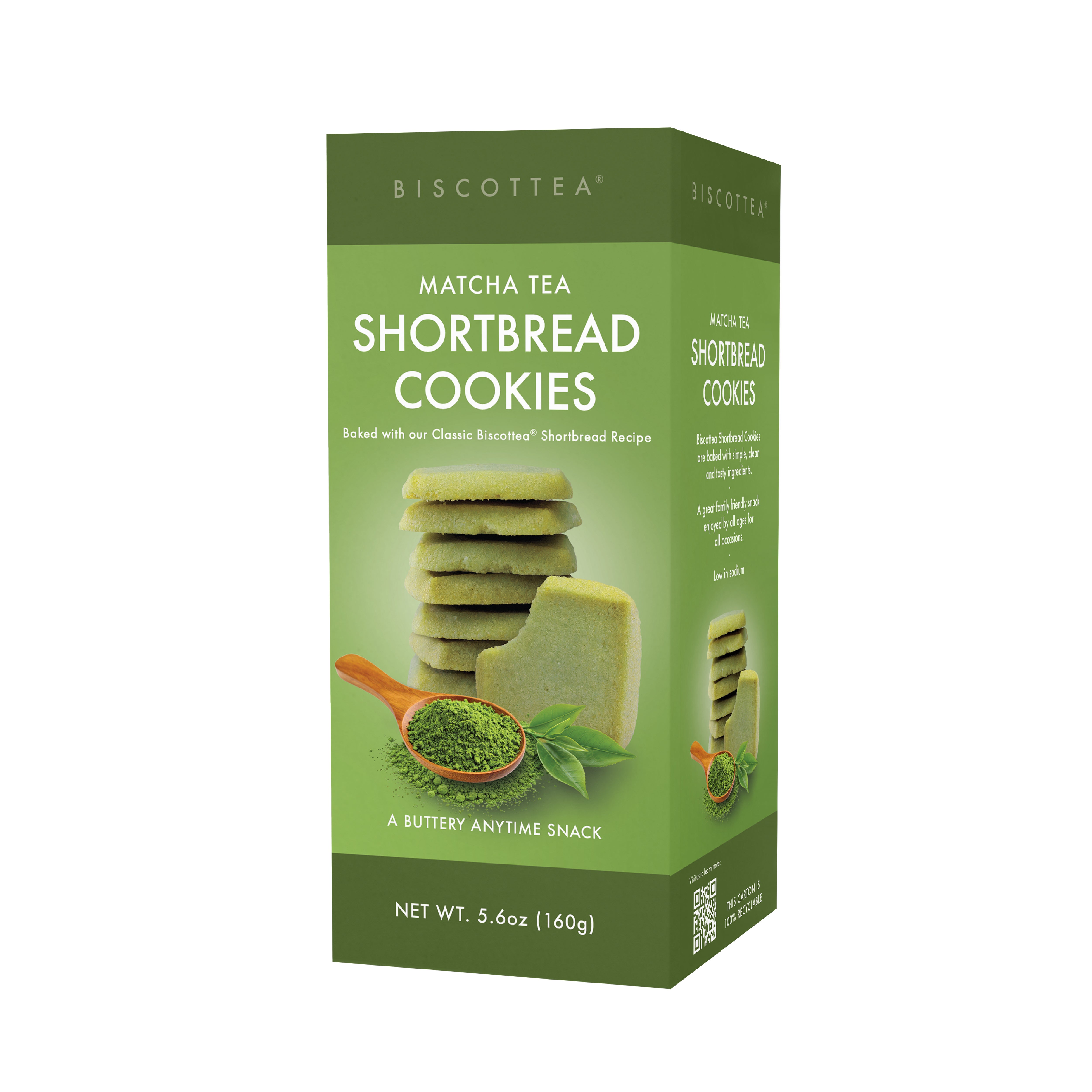 Matcha Green Tea Shortbread Cookies - Retail Box 6ct – BiscotteaBaking