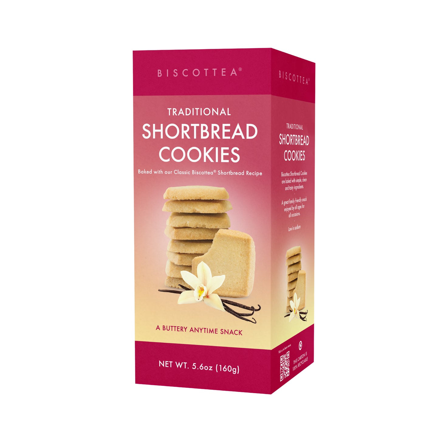 Traditional Tea Time Shortbread Cookies - Retail Box - 6ct