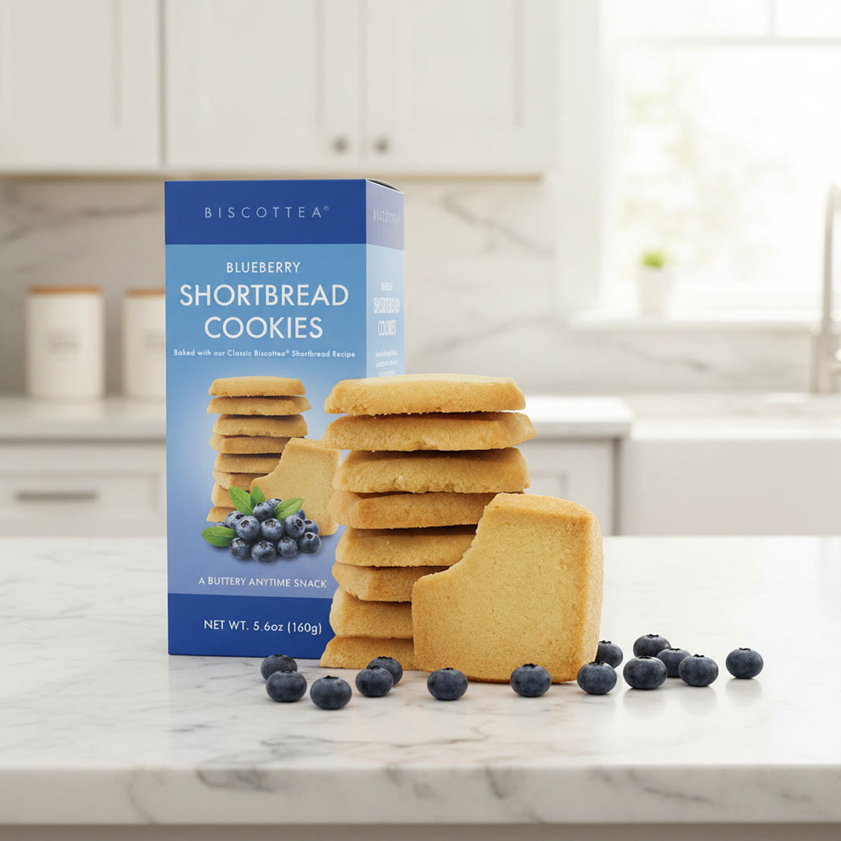 Blueberry Shortbread Cookies