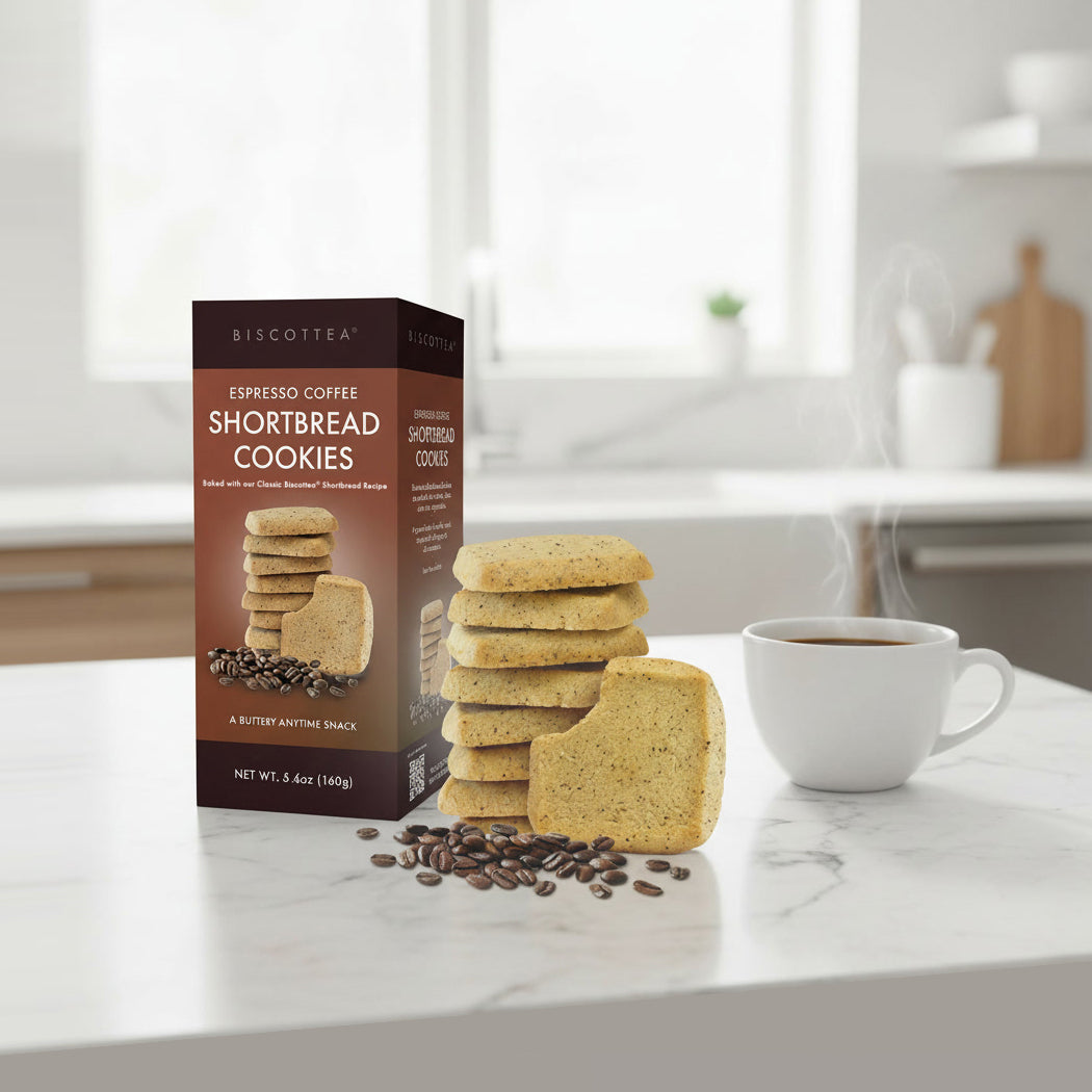 Espresso Coffee Shortbread - Retail Box 6ct – BiscotteaBaking