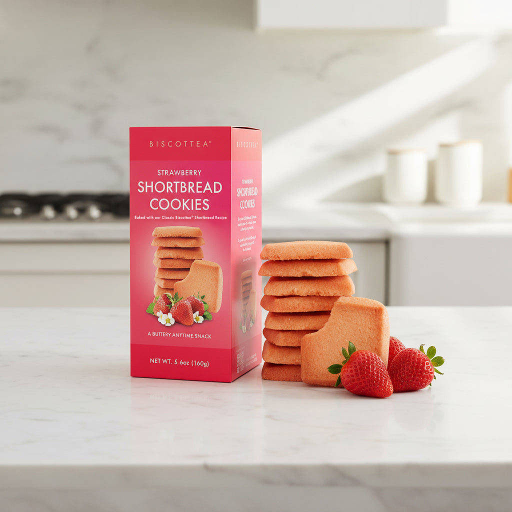 Strawberry Shortbread Cookies - Retail Box 6ct