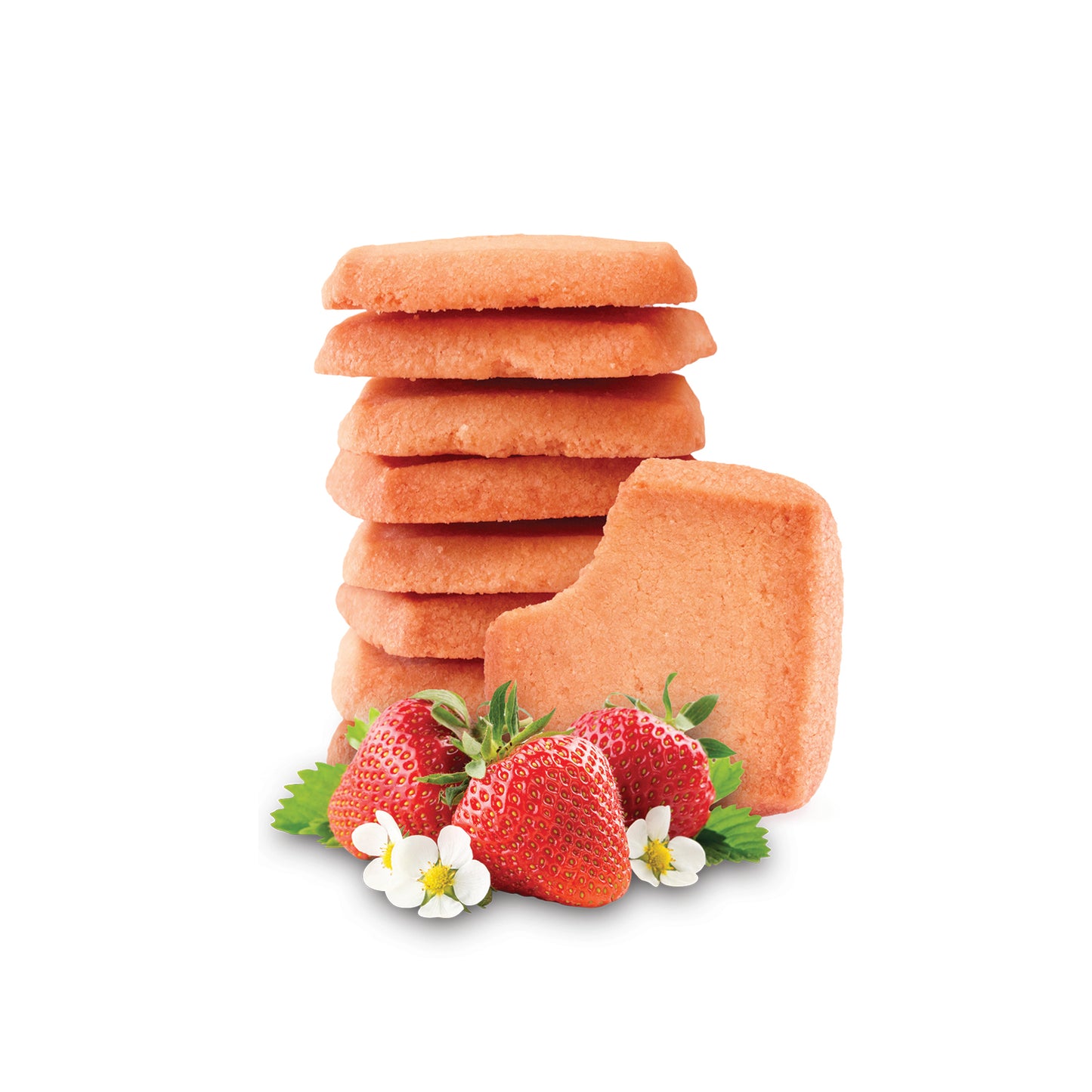 Strawberry Shortbread Cookies - Retail Box 6ct
